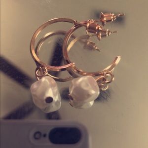 Vintage Pearl Dangle Earrings